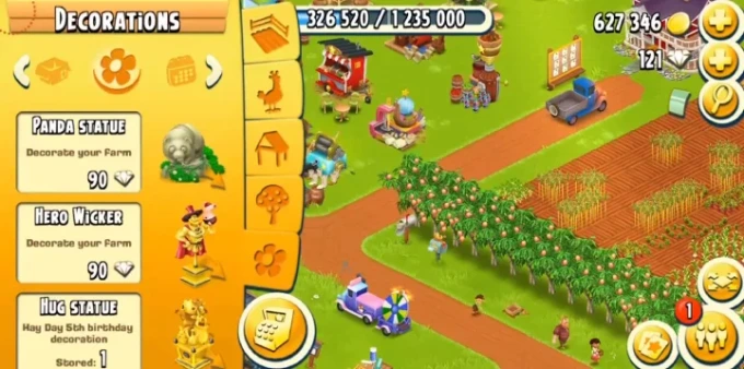 hay day decorations